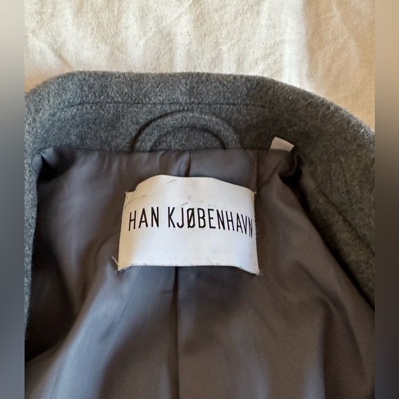 Han Copenhagen wool coat XL (runs smalllllll) GREy - Picture 3 of 6